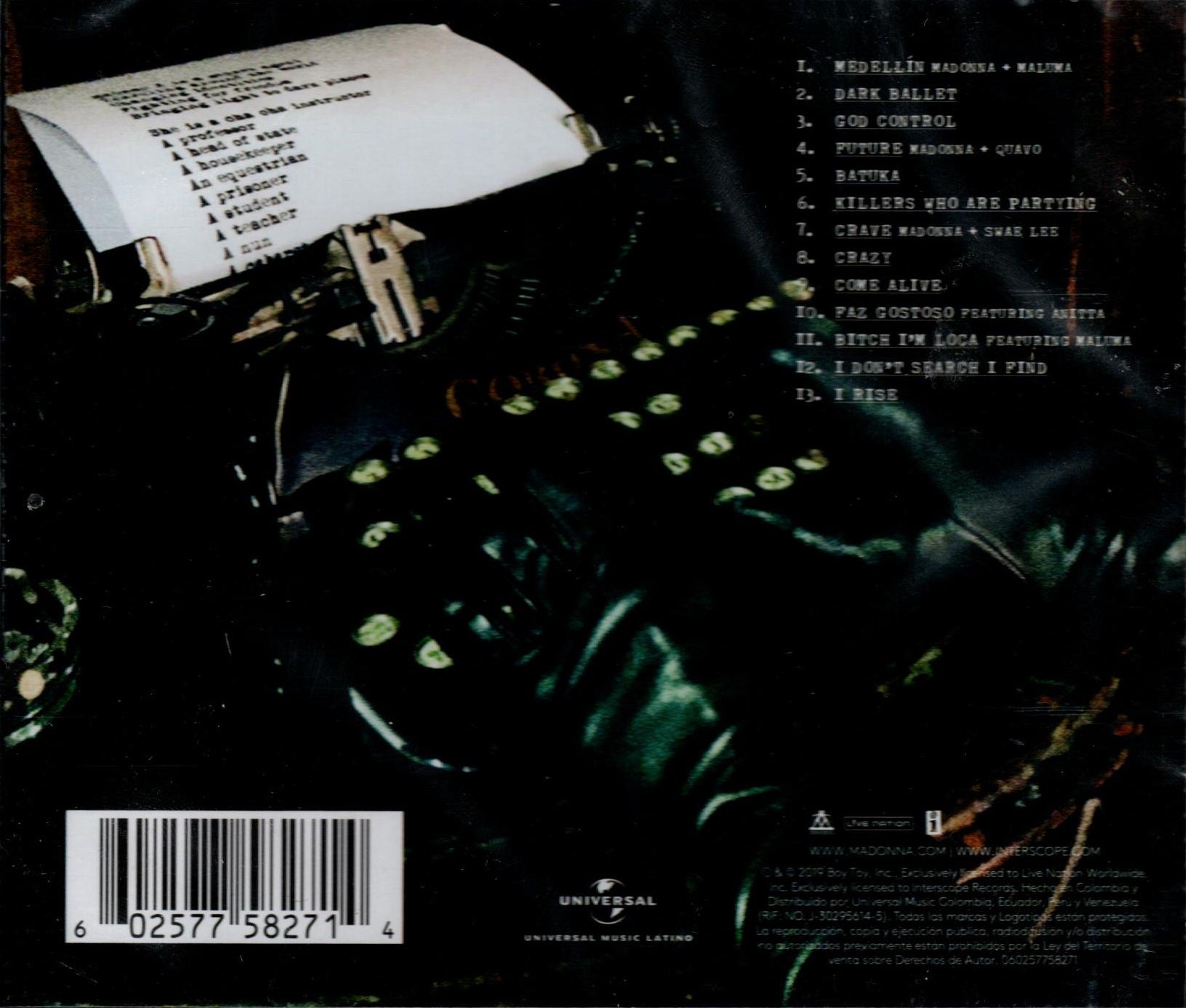 CD Madonna -  Madame X