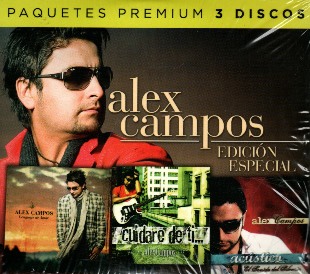 CD x 3 Alex Campos - Paquete premium. Edición especial: Lenguaje del amor, Cuidaré de ti, Acústico