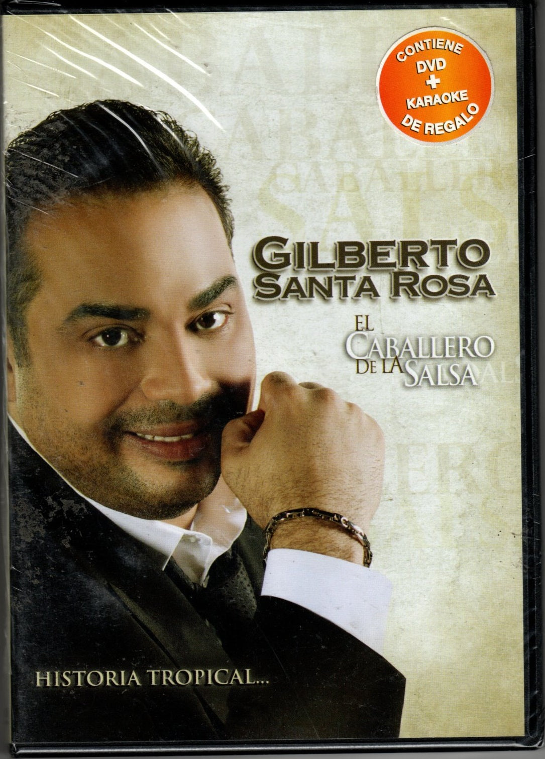 DVD + Karaoke Gilberto Santa Rosa - Historia Tropical