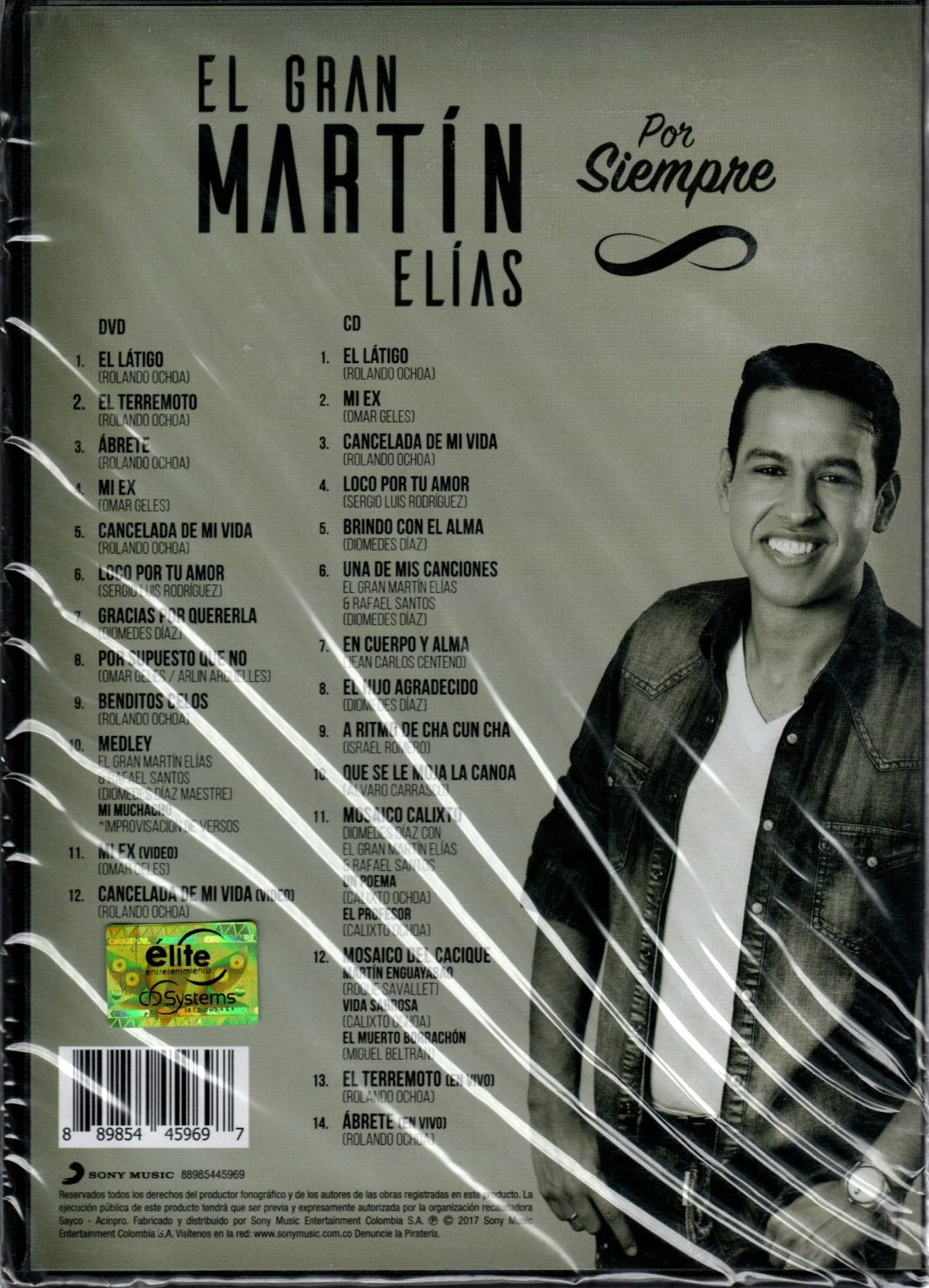 CD + DVD El gran Martín Elías - Por Siempre