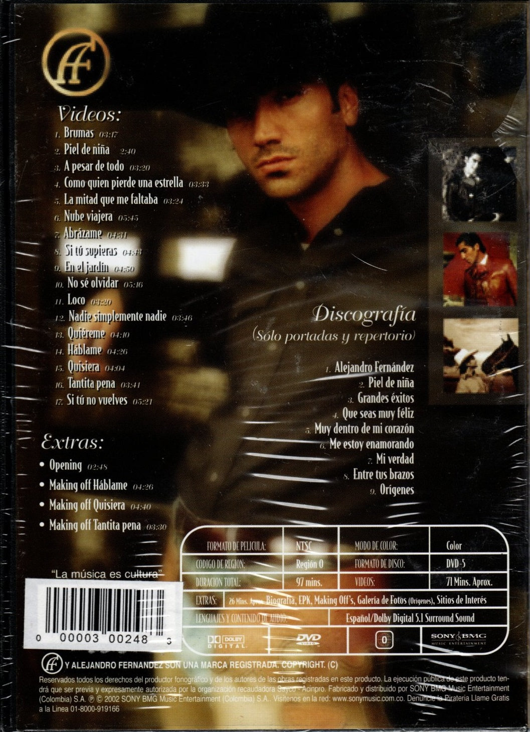DVD + Karaoke Alejandro Fernández - Colección súper estrellas