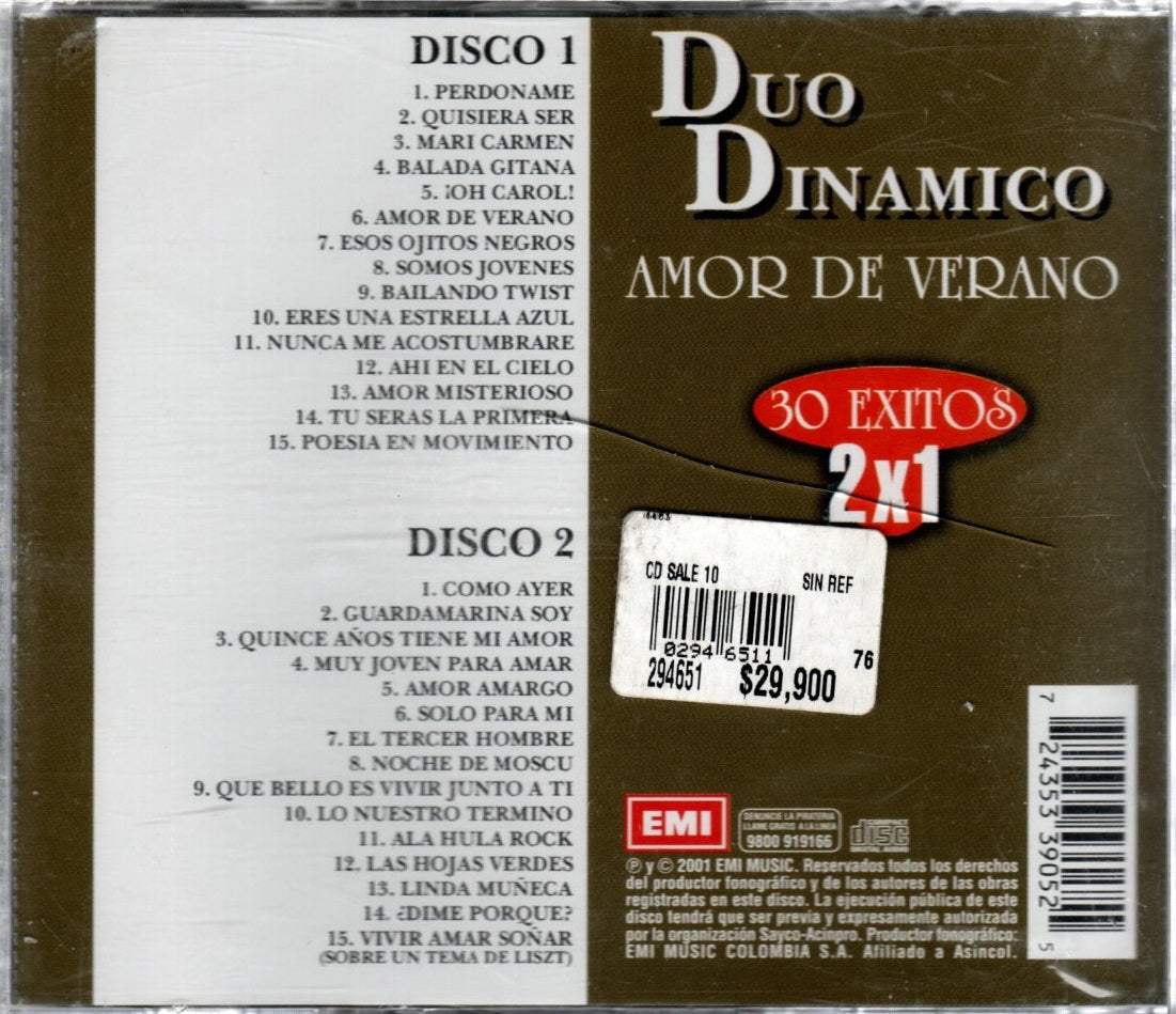 CD X2 Dúo Dinámico – Amor De Verano