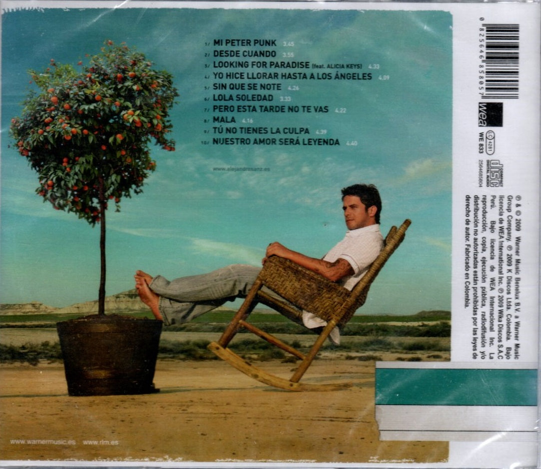 CD Alejandro Sanz ‎– Paraíso express