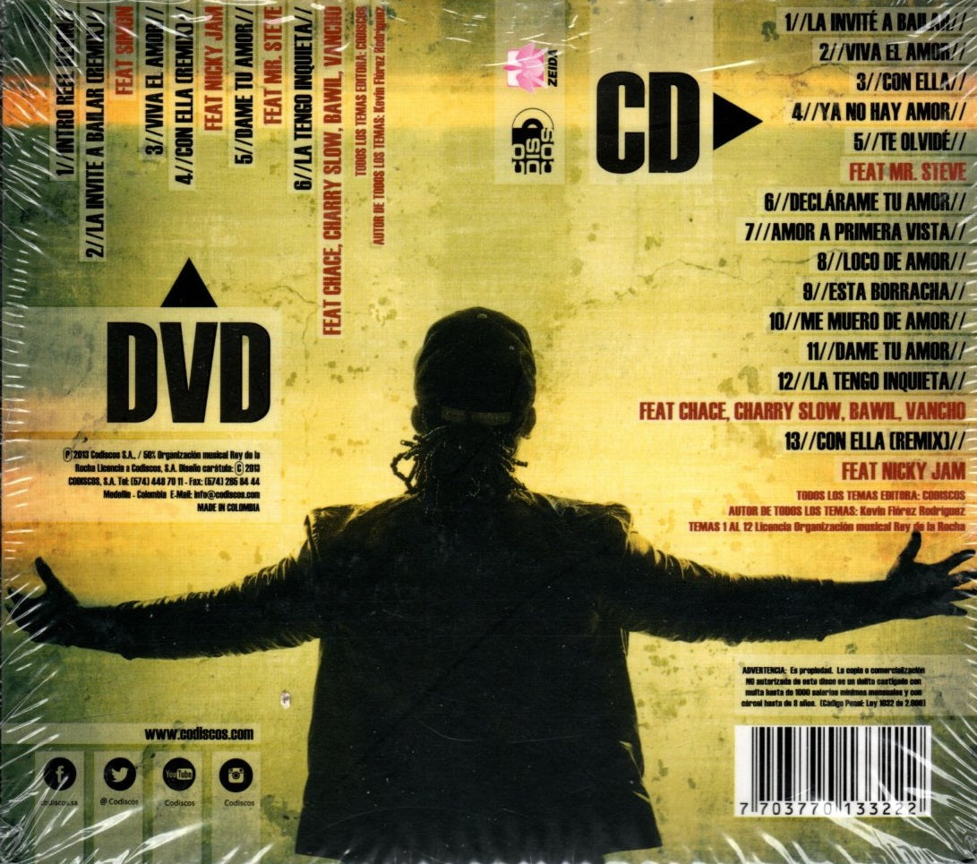 CD + DVD Kevin Flores - El rey del la champeta
