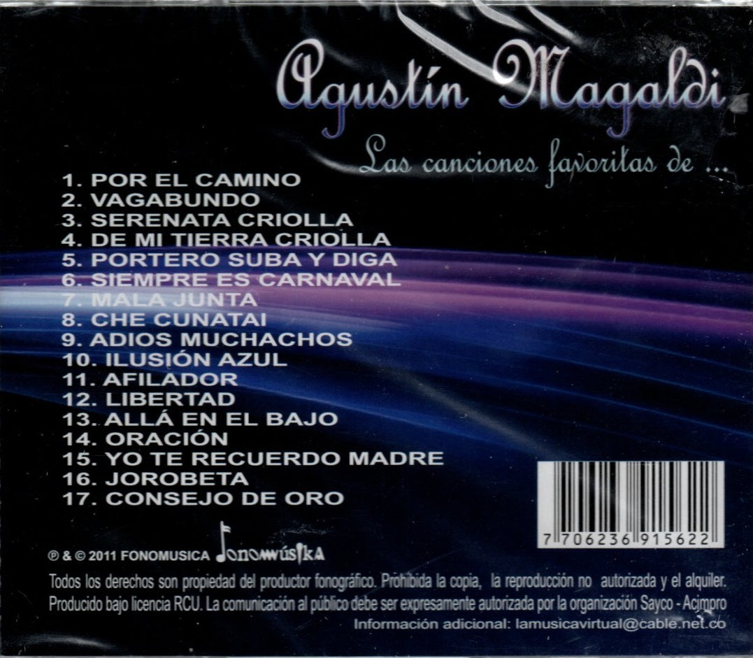 CD Agustín Magaldi - Las Canciones Favoritas De Agustín Magaldi