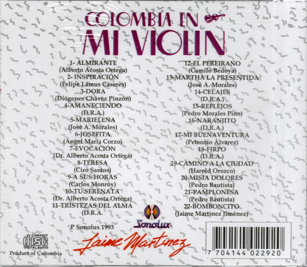 CD Colombia En Mi Violín