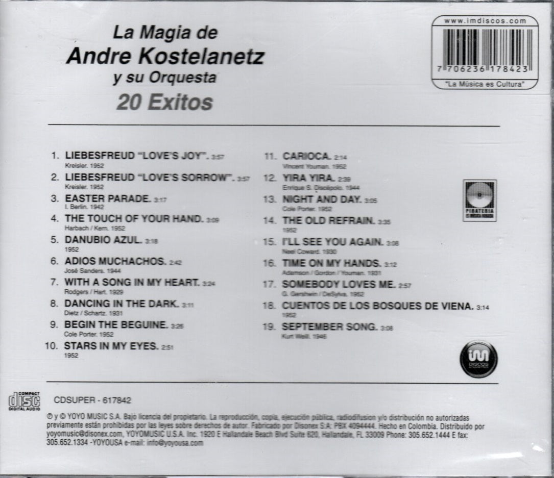 CD La Magia De Andre Kostelanetz Y Su Orquesta