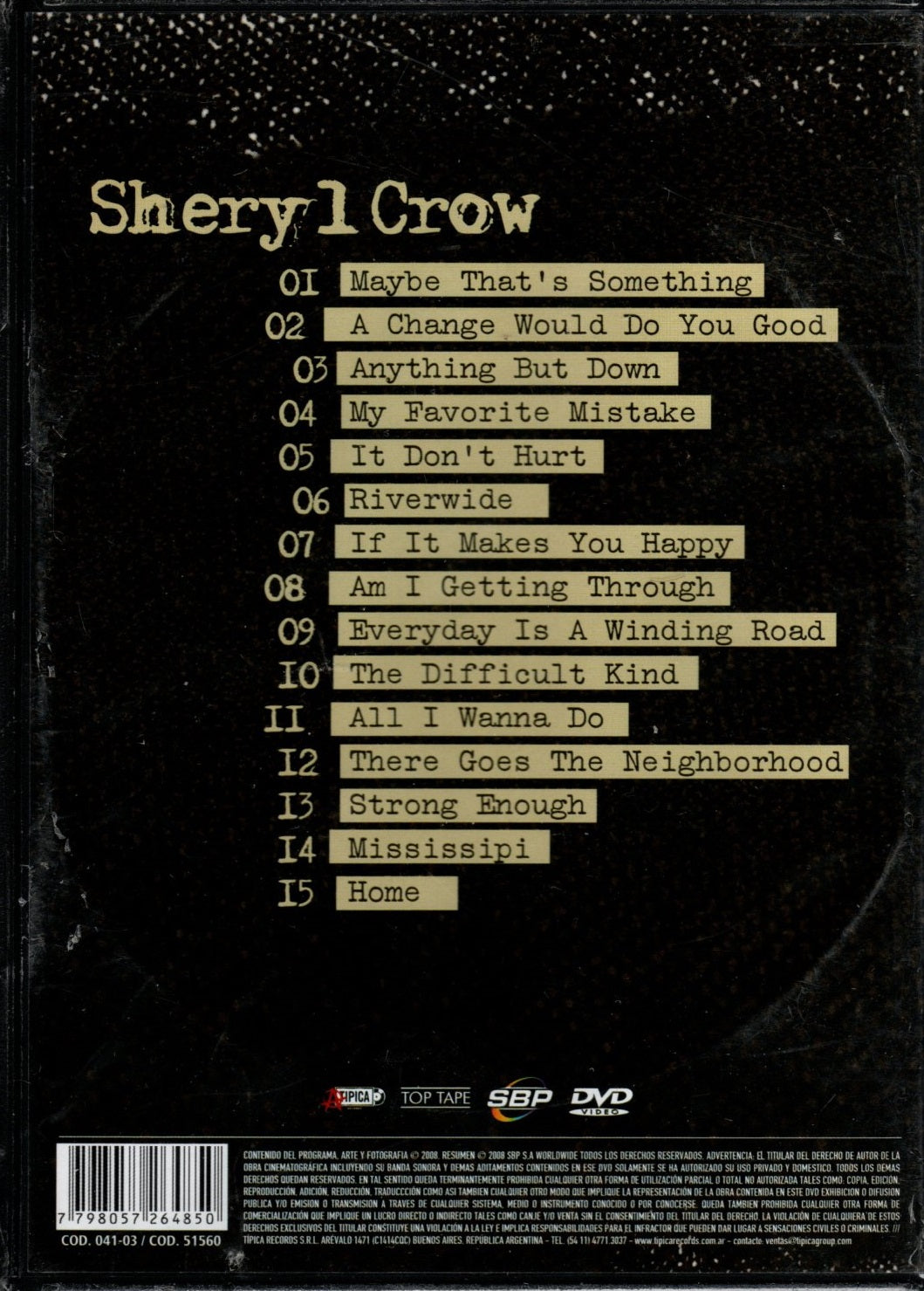 DVD Sheryl Cow in concert