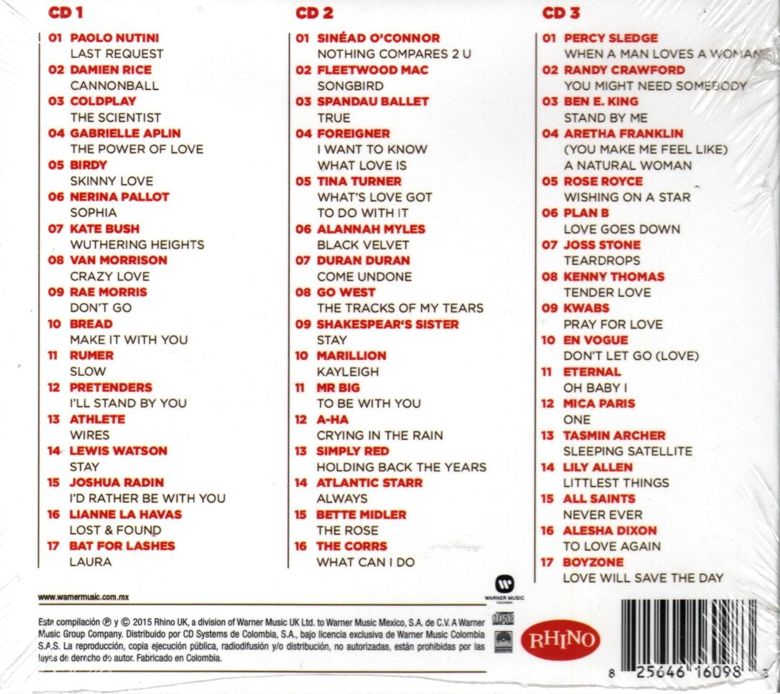 CD X 3 Love Songs The Collection