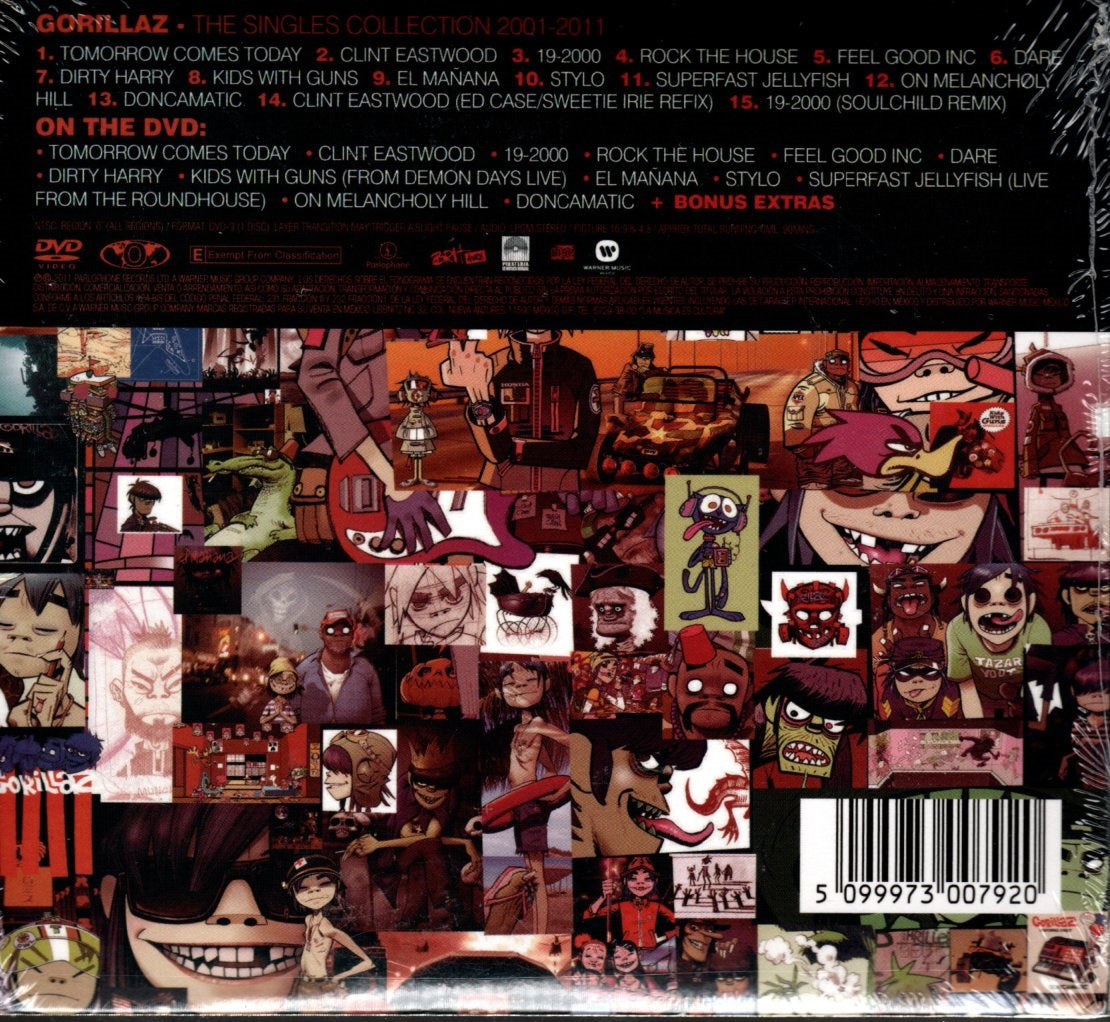 CD + DVD Gorillaz - The Singles Collection 2001 - 2011