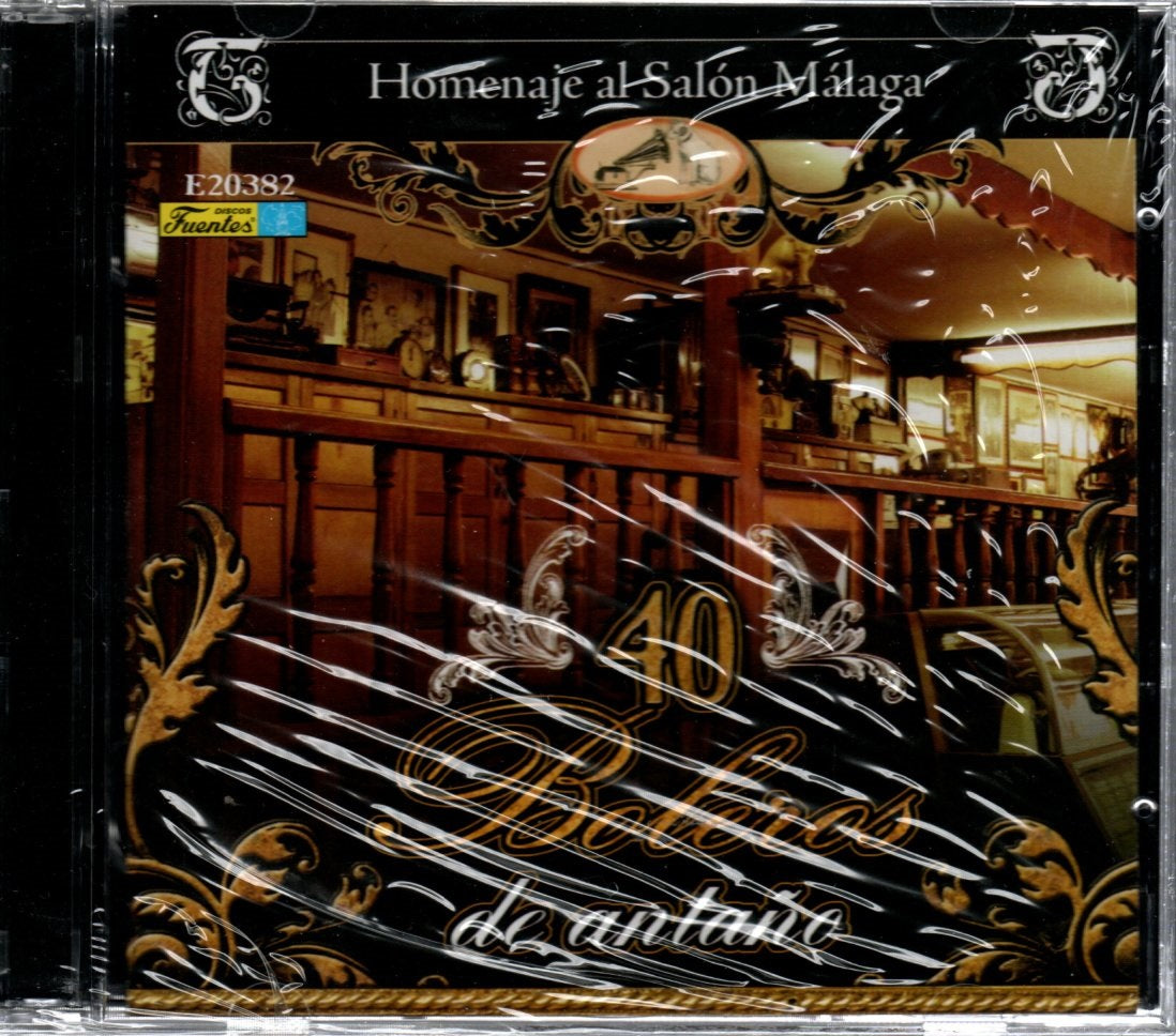 CD X 2 40 Boleros De Antaño - Homenaje Al Salón Málaga
