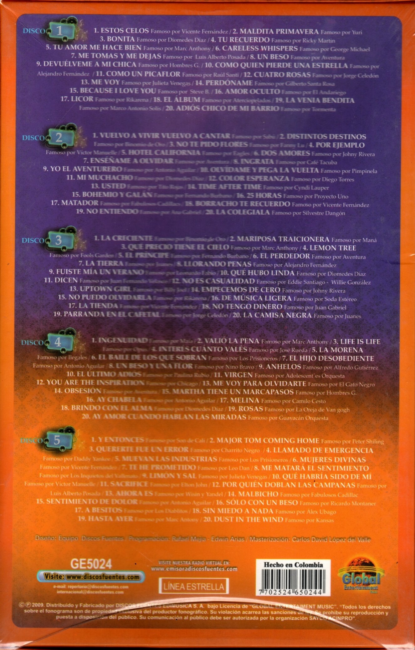 CDX5 Colección 100 Pistas Del Siglo