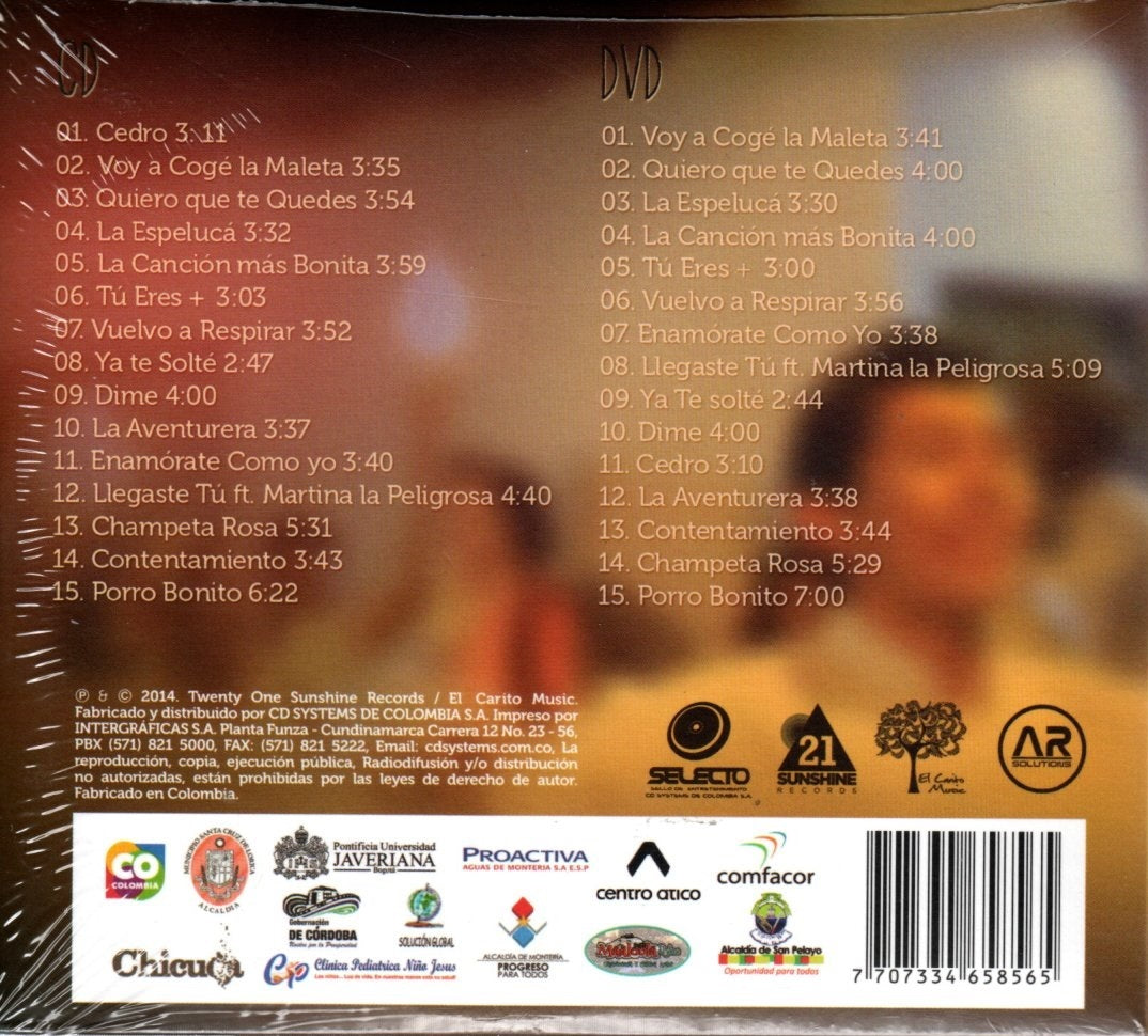 CD + DVD Adriana Lucía - Porro Hecho En Colombia