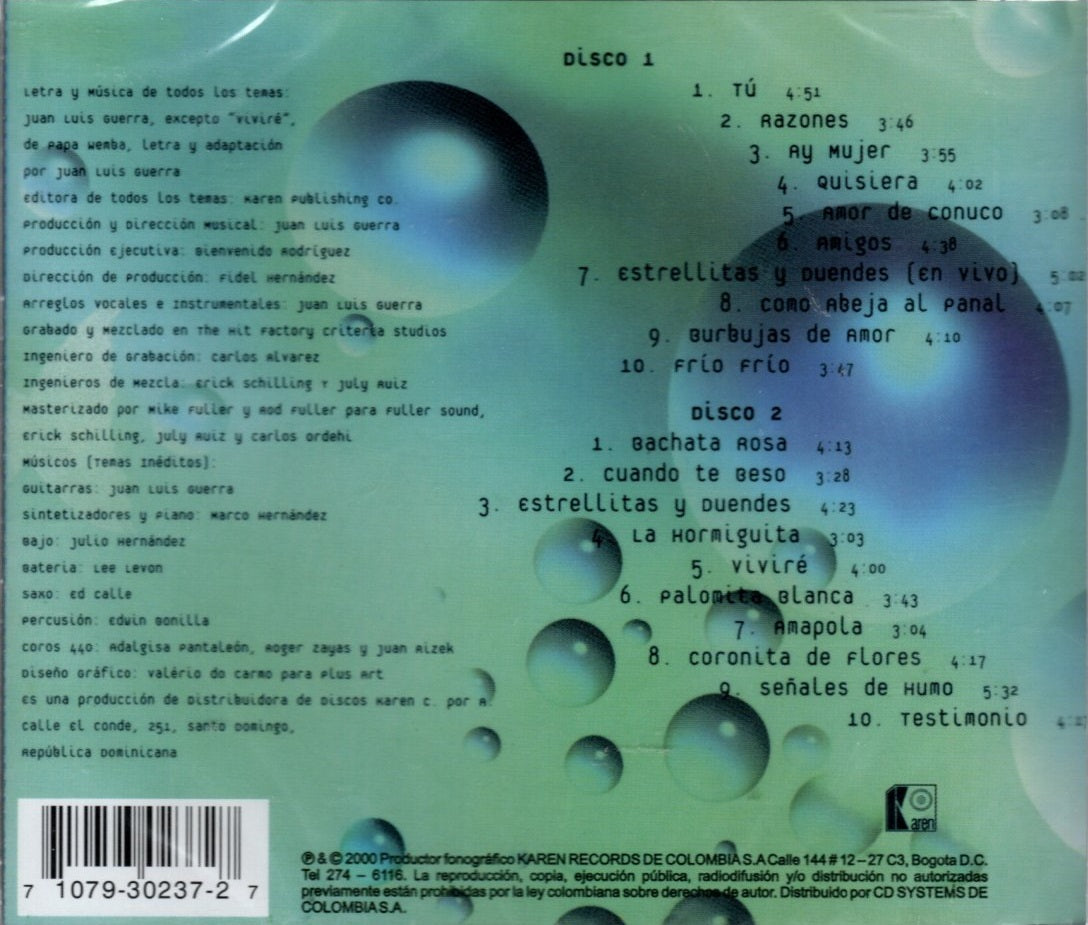 CDX2 Juan Luis Guerra 440 - Colección Romántica