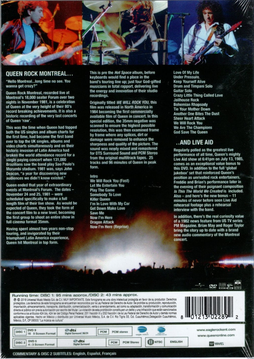 DVD X2 Queen – Rock Montreal & Live Aid