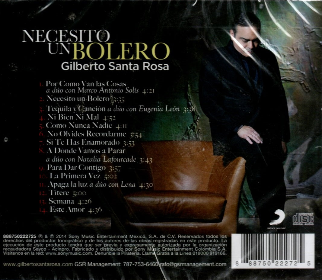 CD Gilberto Santa Rosa – Necesito Un Bolero
