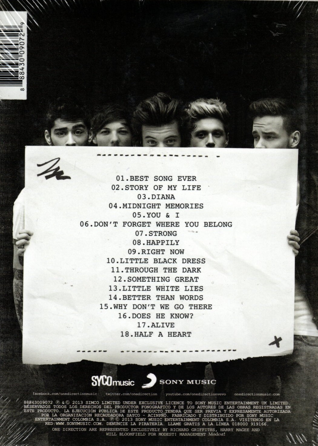 CD One Direction – Midnight Memories