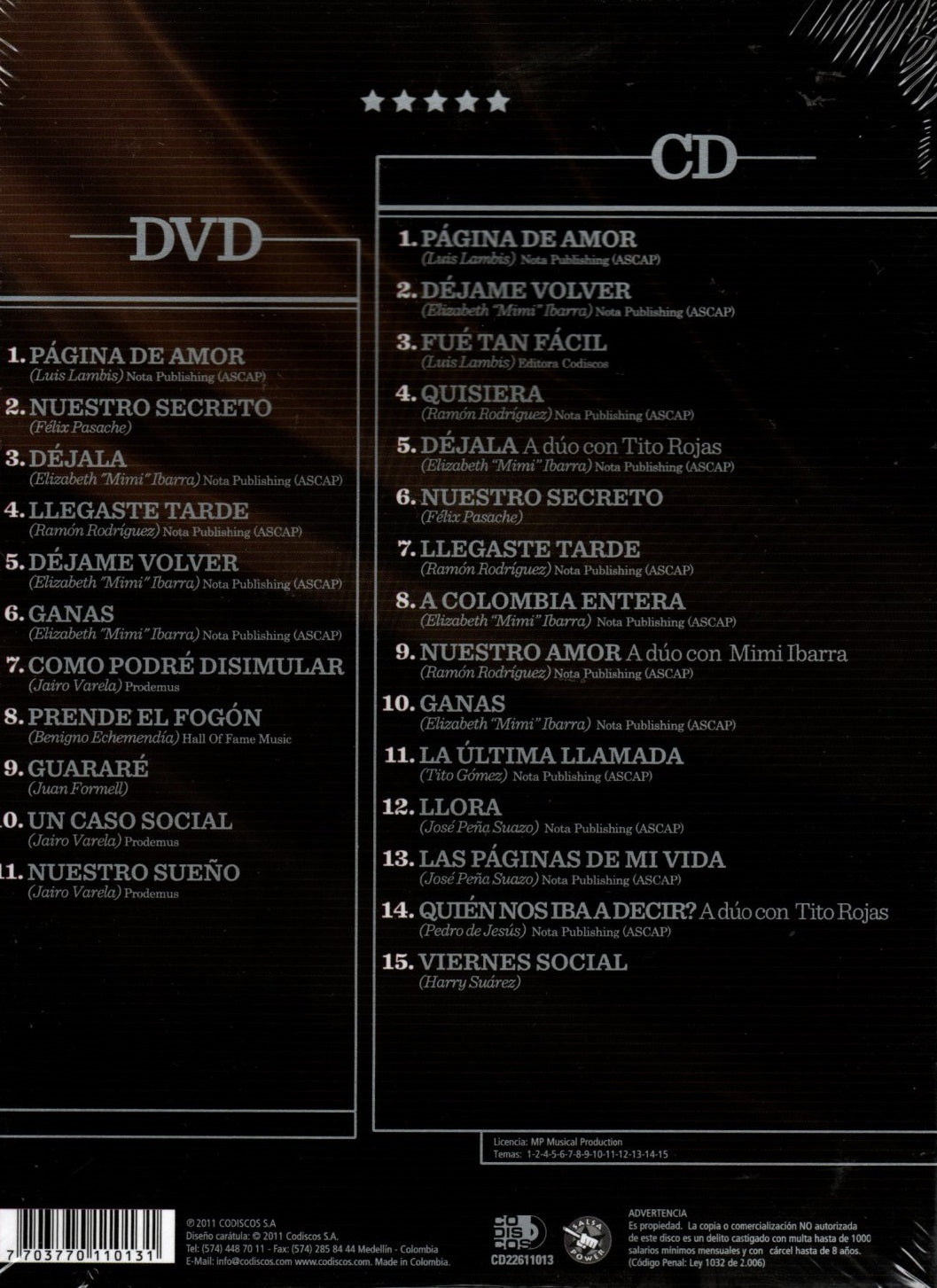 DVD + CD Serie Platino - Tito Gomez