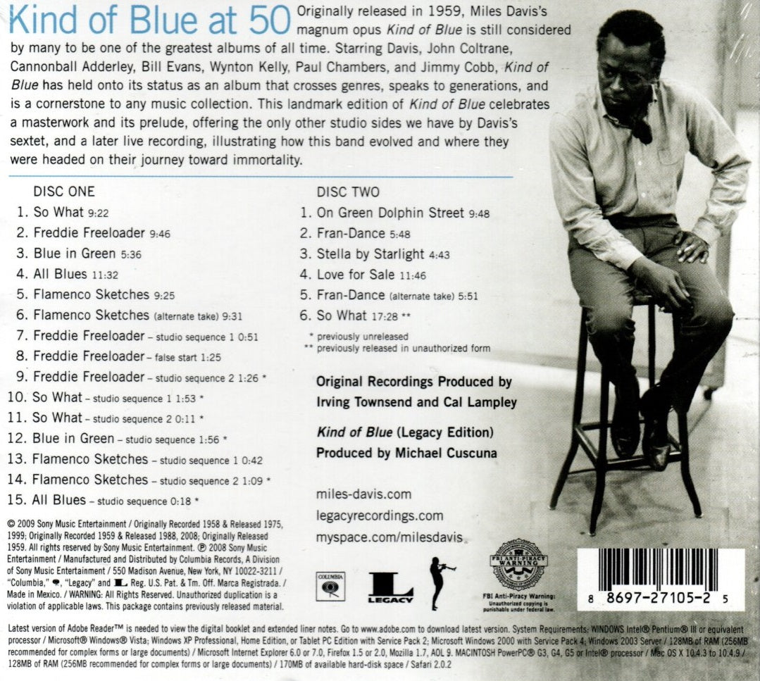 CDX2  Miles Davis ‎– Kind Of Blue