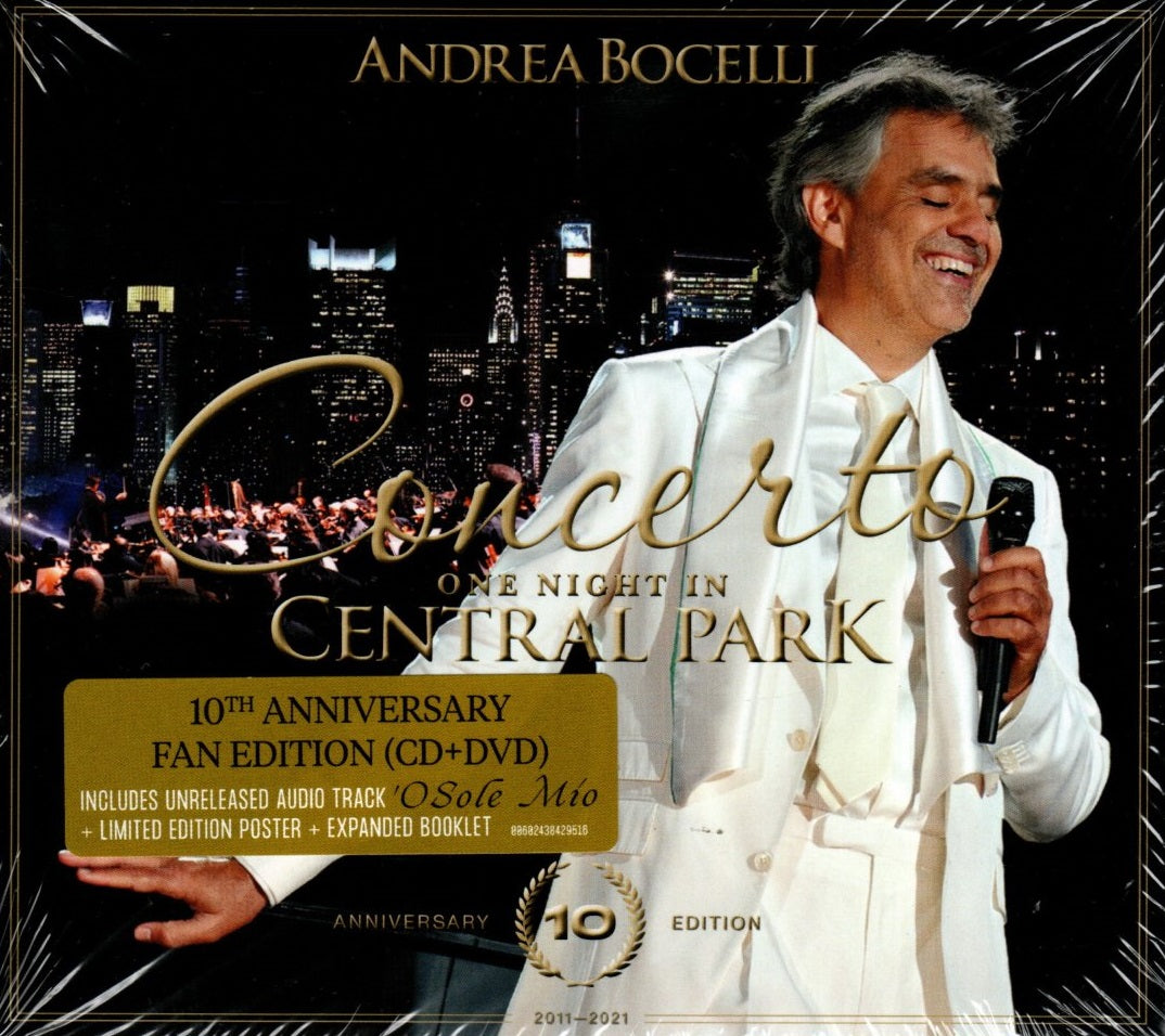 CD + DVD Andrea Bocelli - Concierto One Night in Central Park