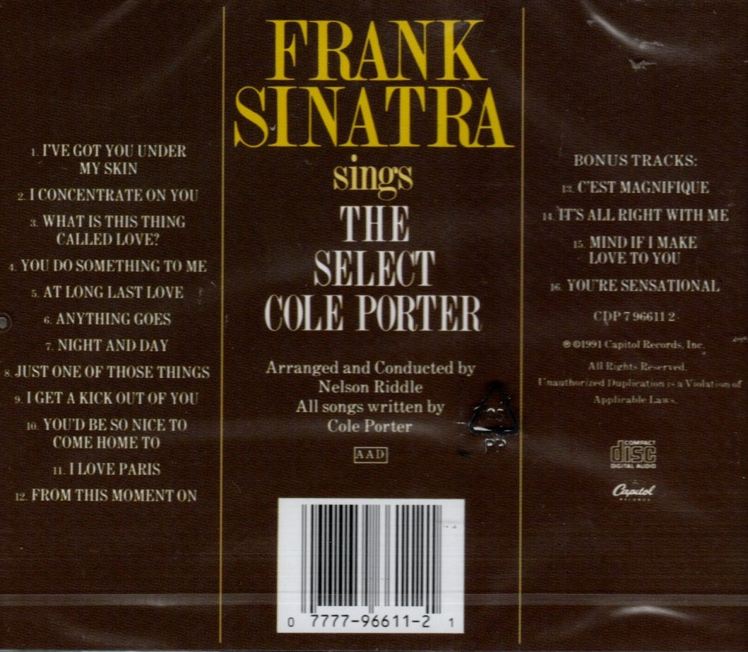 CD Frank Sinatra – Sings The Select Cole Porter