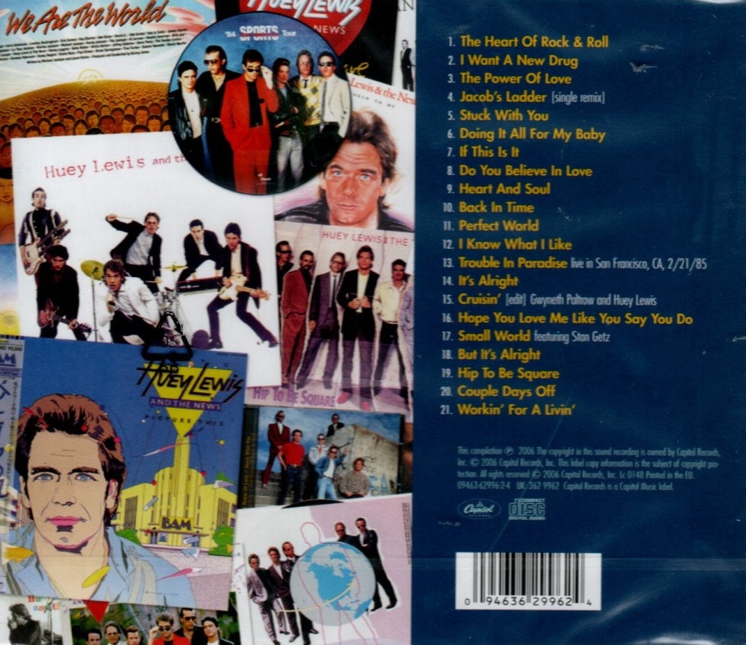 CD Huey Lewis & The News ‎– Greatest Hits