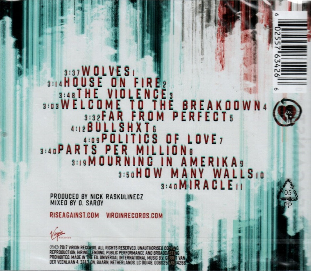 CD Rise Against ‎– Wolves