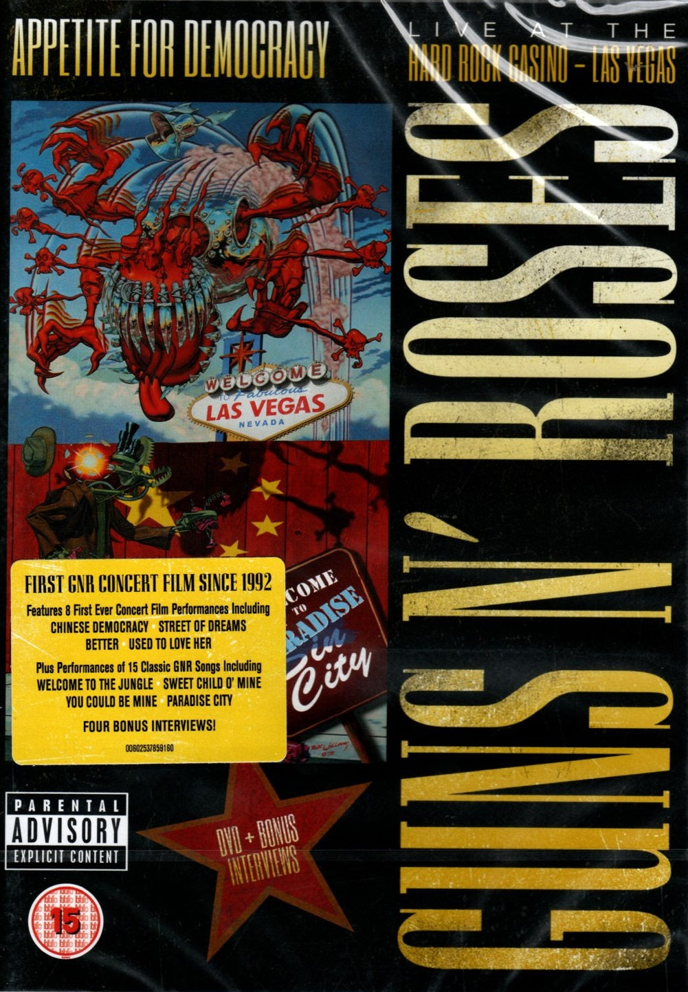 DVD Guns N' Roses ‎– Appetite For Democracy