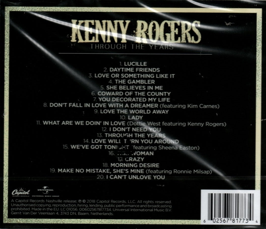 CD Kenny Rogers – Through the Years: The Best of Kenny Rogers