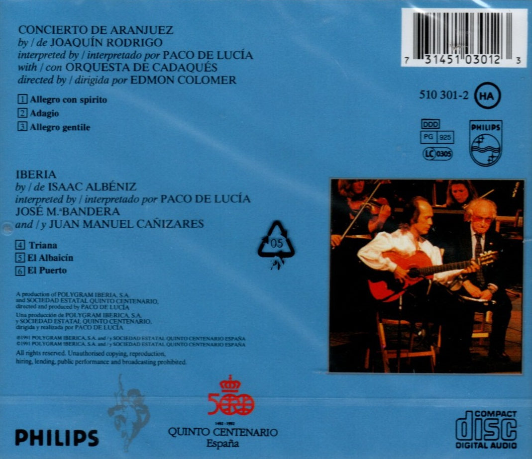 CD Paco De Lucía – Concierto De Aranjuez