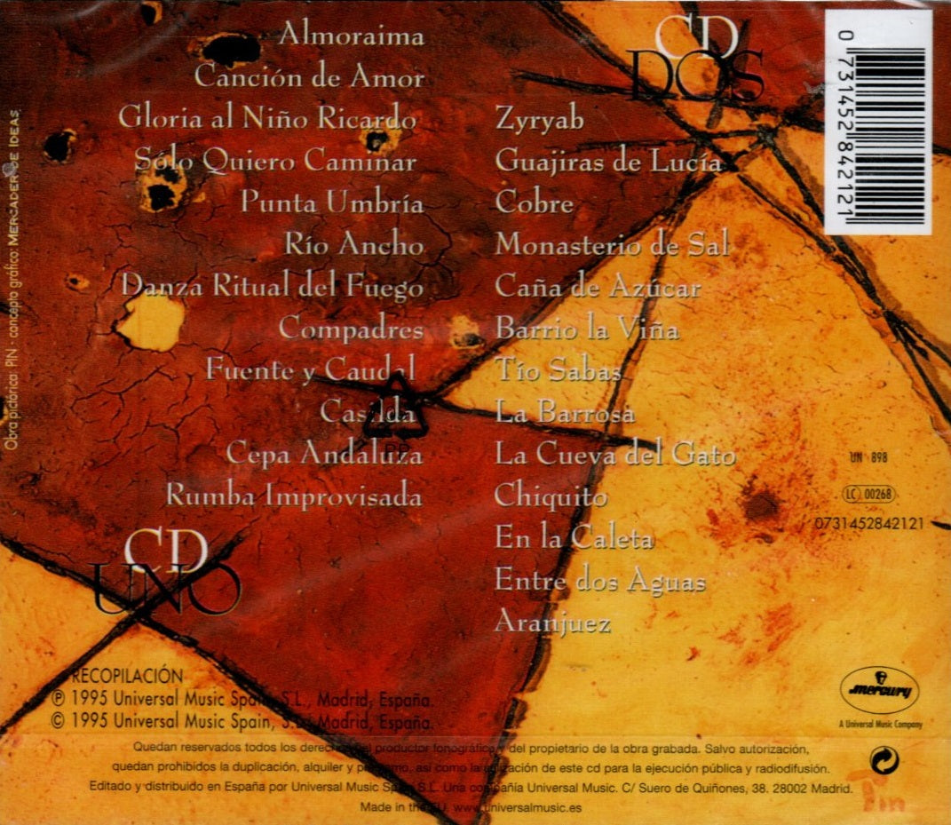 CD X2 Paco De Lucía ‎– Antologia