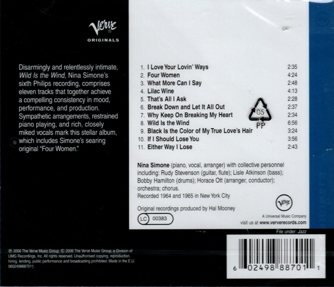 CD Nina Simone – Wild Is The Wind