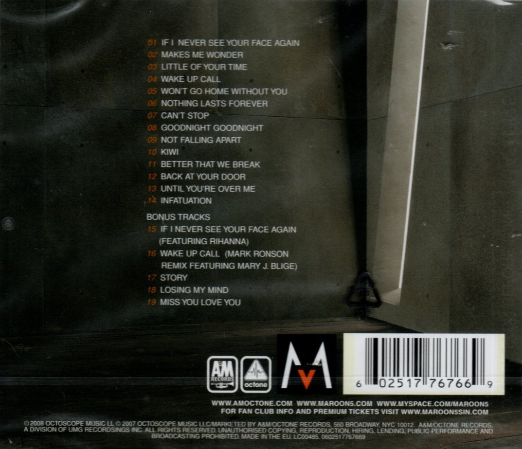 CD Maroon 5 – It Won't Be Soon Before Long
