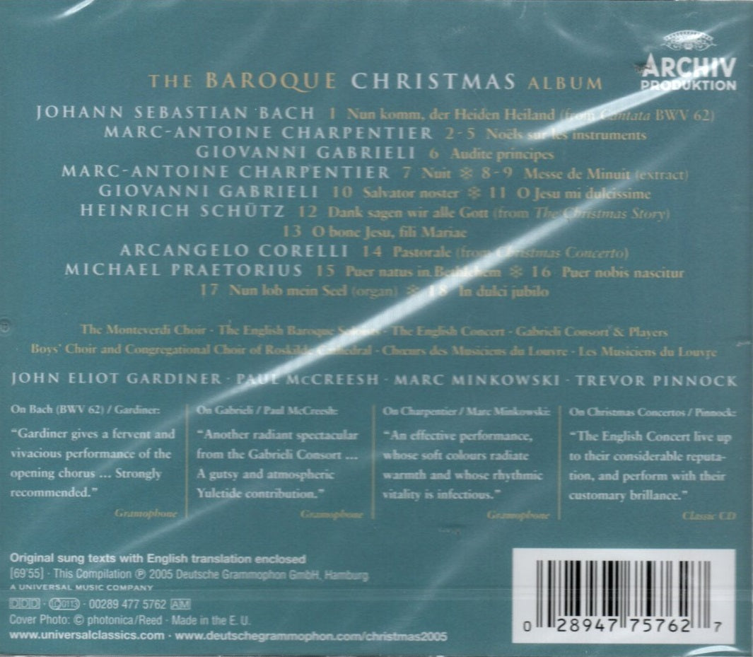 CD John Eliot Gardiner, Paul McCreesh, Marc Minkowski, Trevor Pinnock – The Baroque Christmas Album