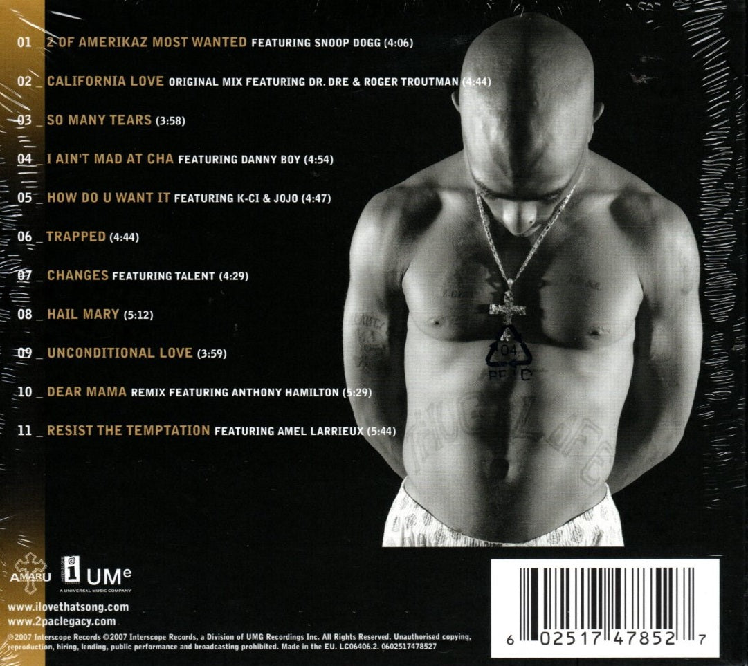 CD 2Pac ‎– The Best Of 2Pac - Part 1: Thug