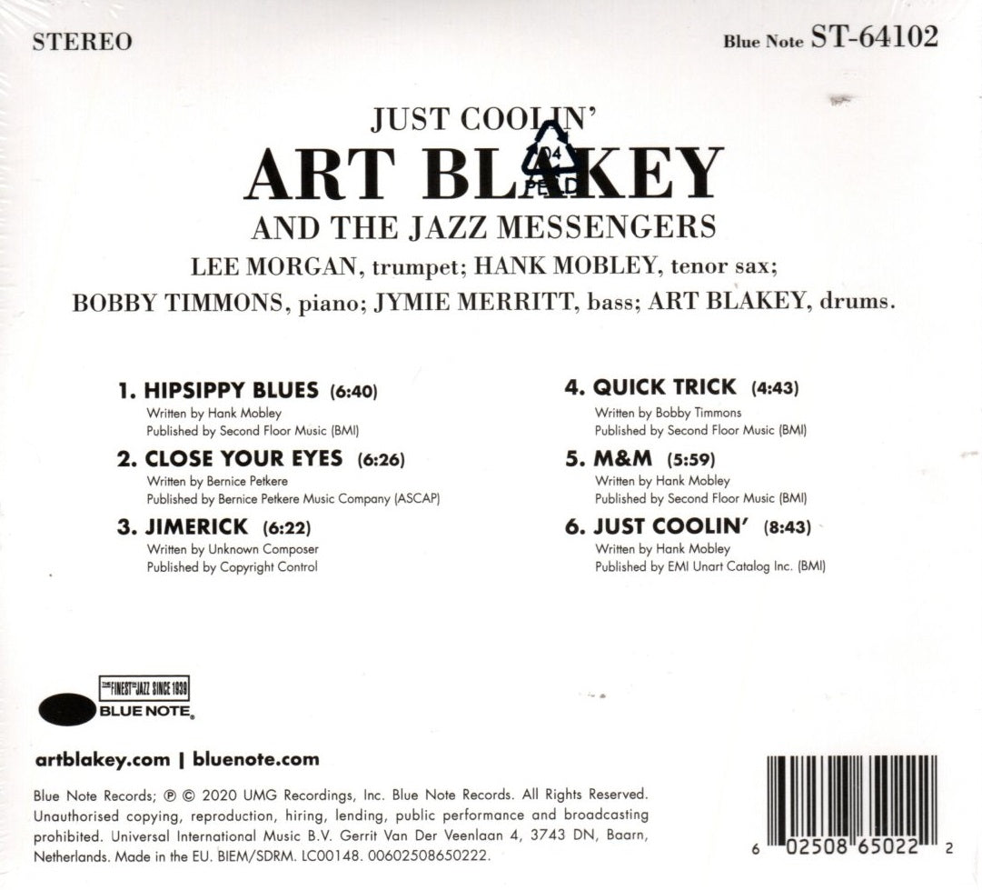 CD Art Blakey & The Jazz Messengers – Just Coolin'