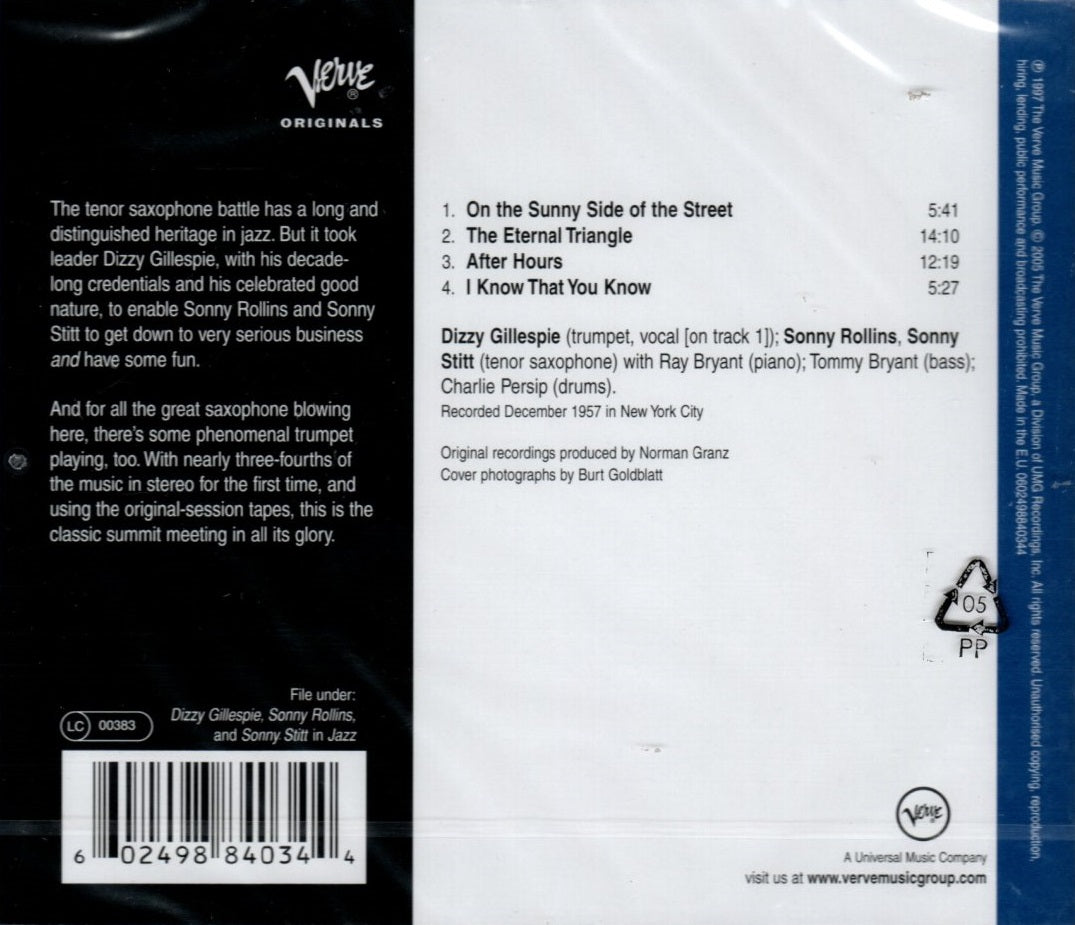 CD Dizzy Gillespie / Sonny Stitt / Sonny Rollins – Sonny Side Up