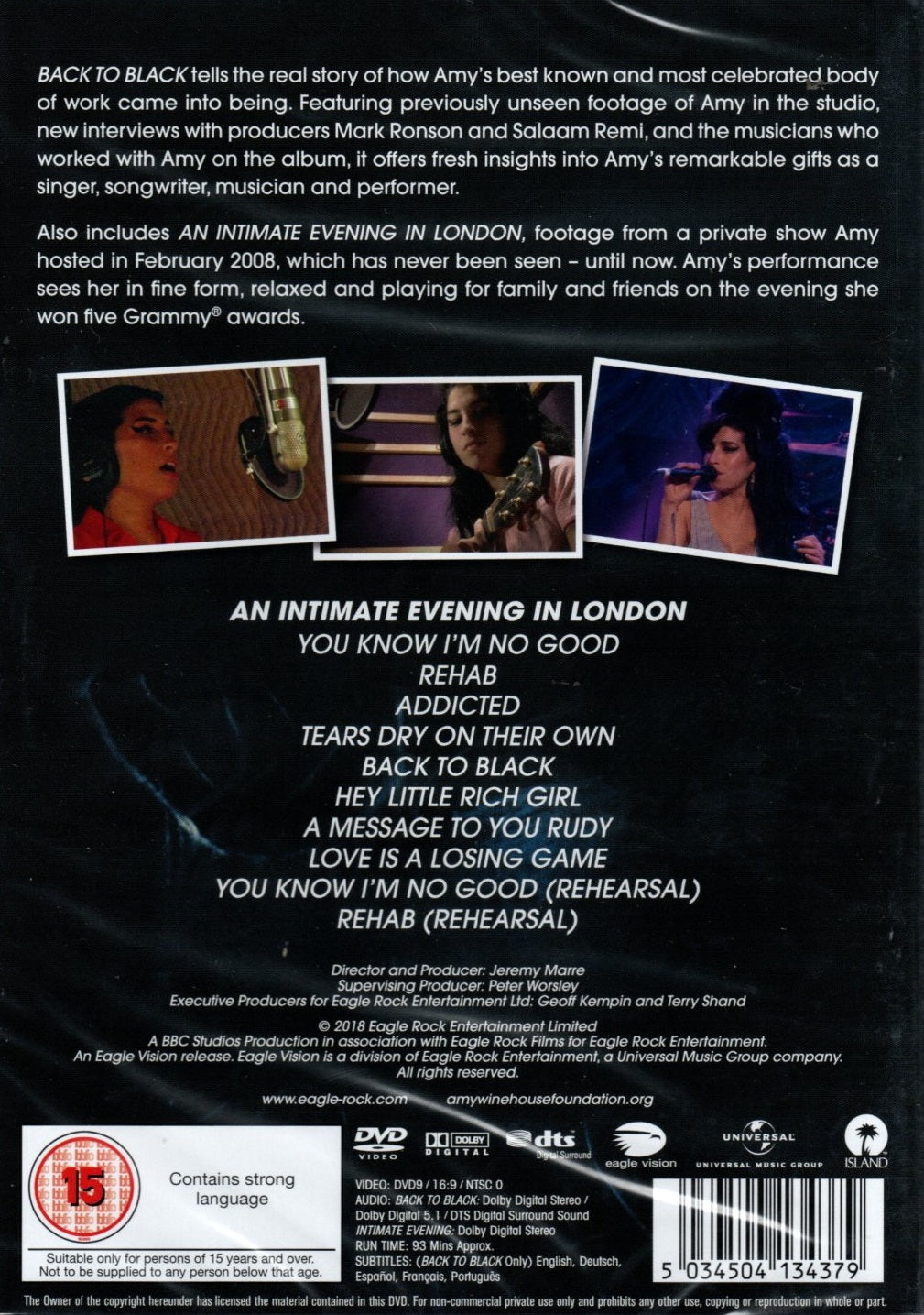 DVD Amy Winehouse ‎– Back To Black: The Real Story Behind The Modern Classic