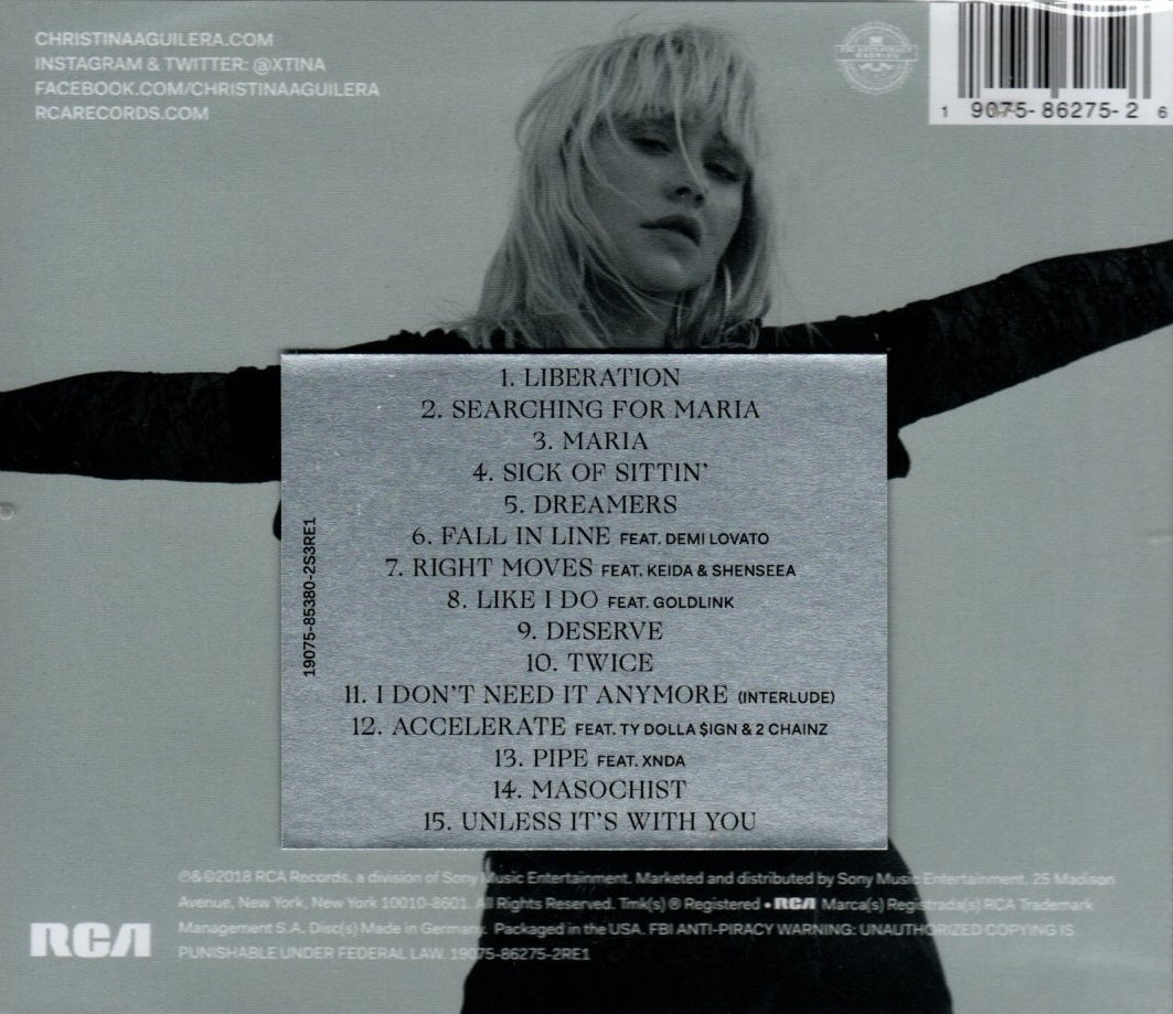 CD Christina Aguilera – Liberation