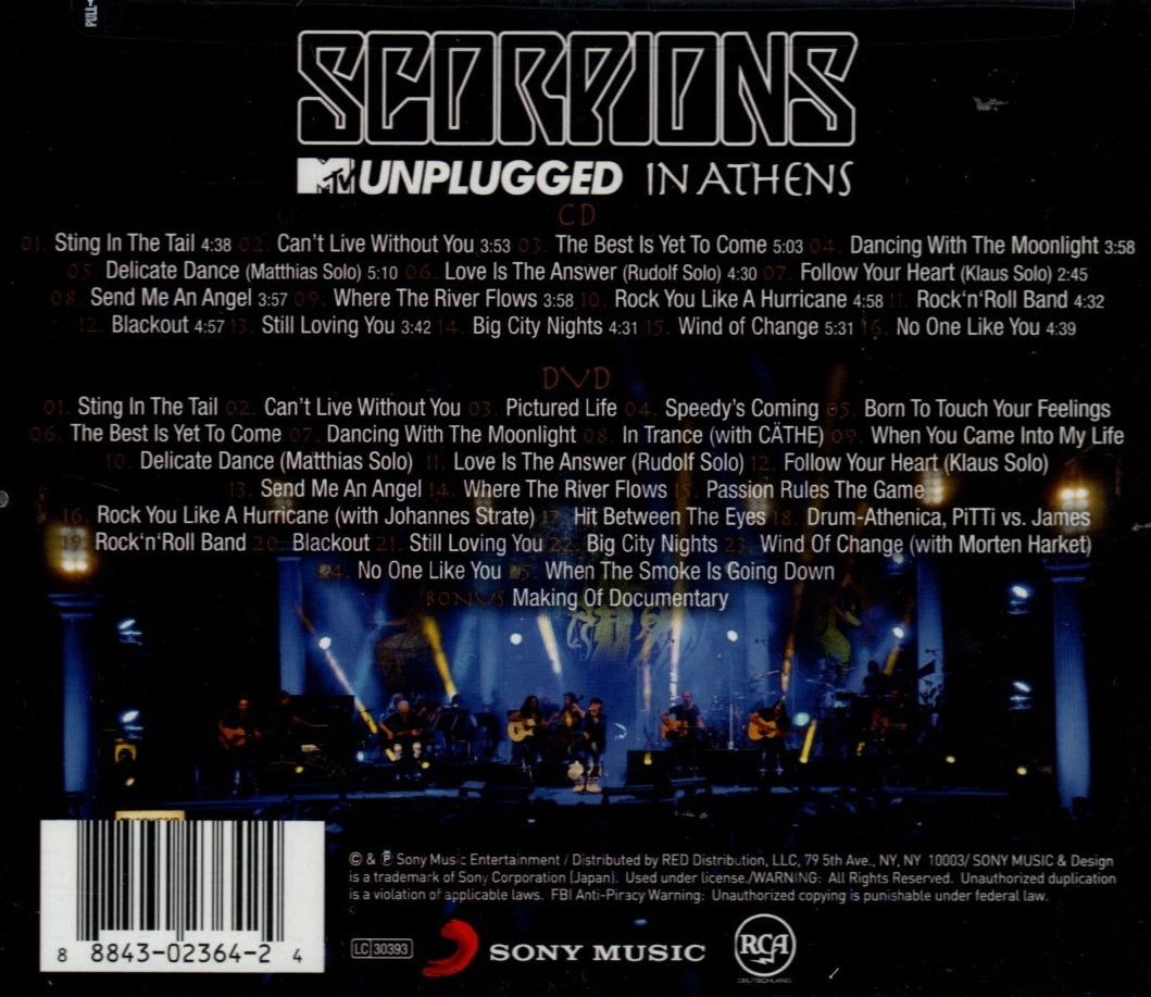 CD+DVD Scorpions – MTV Unplugged In Athens