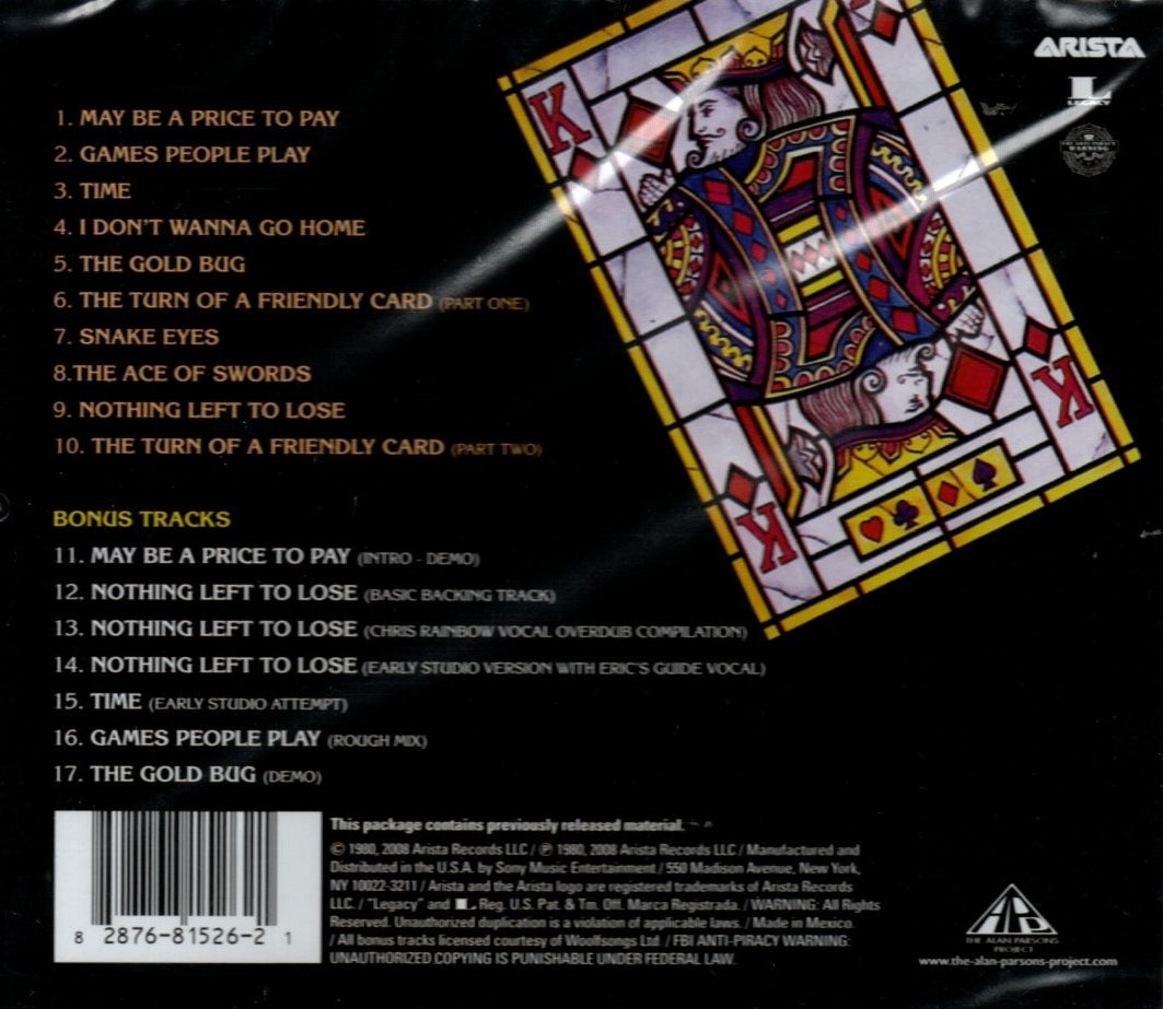 CD The Alan Parsons Project – The Turn Of A Friendly Card