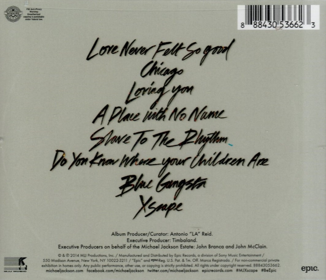 CD Michael Jackson – Xscape