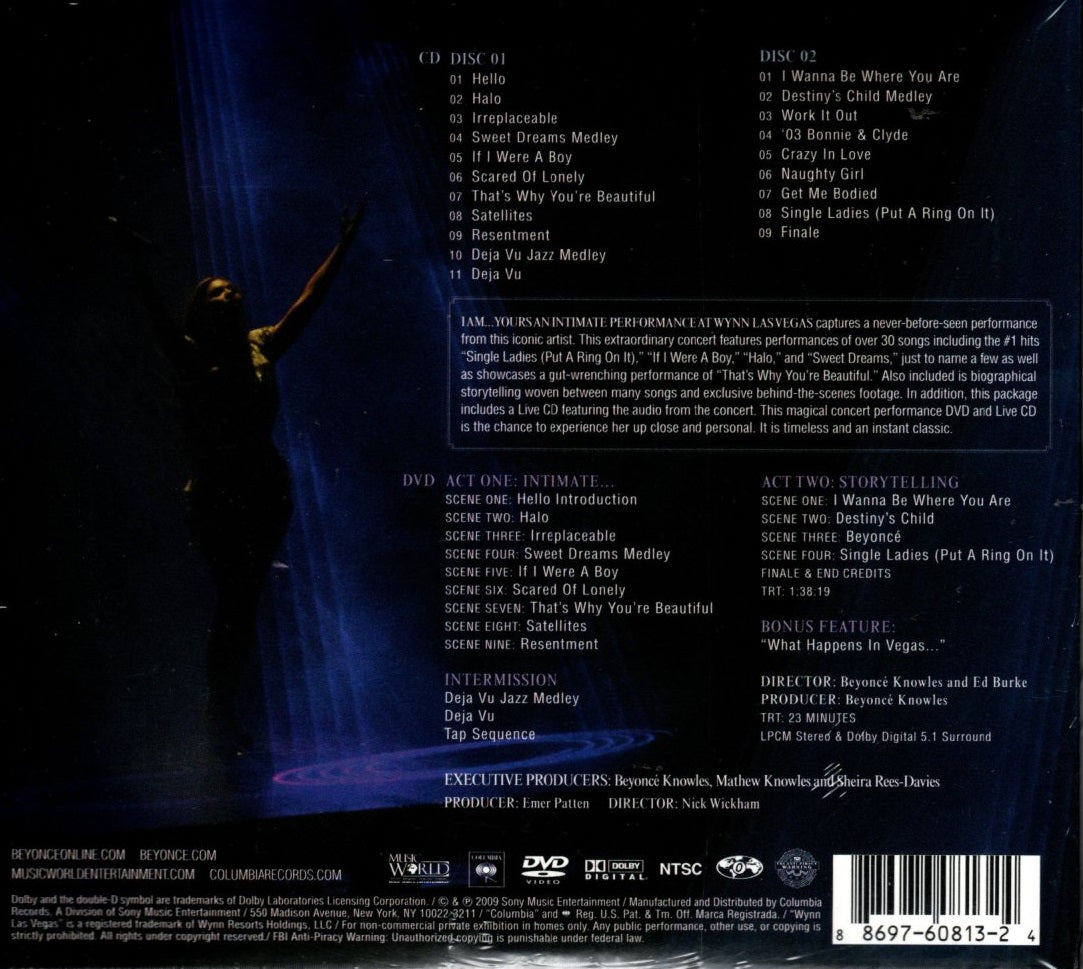 CD X2 + DVD Beyoncé – I Am... Yours: An Intimate Performance At Wynn Las Vegas