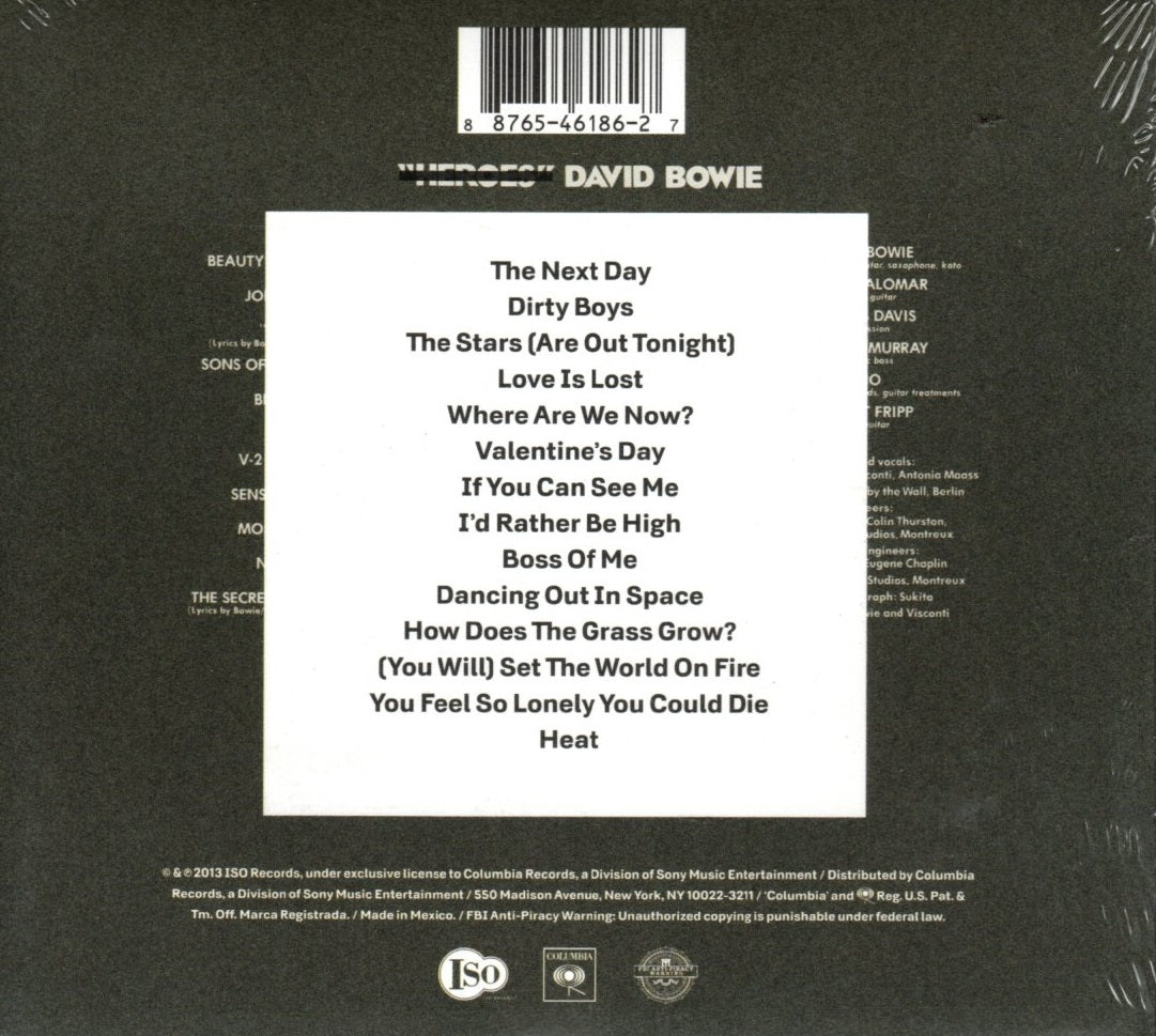 CD David Bowie – The Next Day