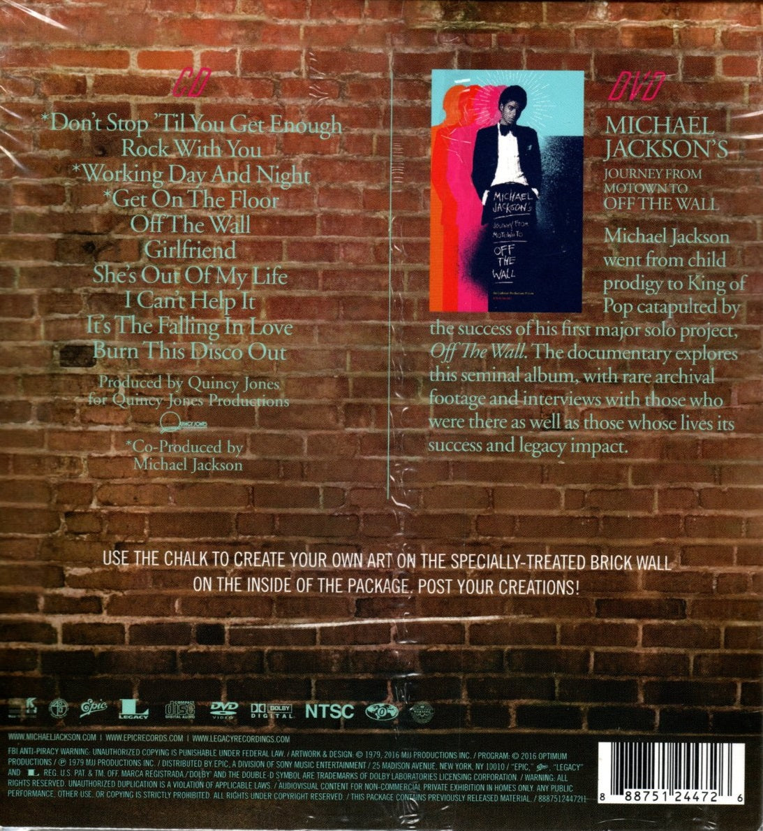 CD + DVD Michael Jackson – Off The Wall