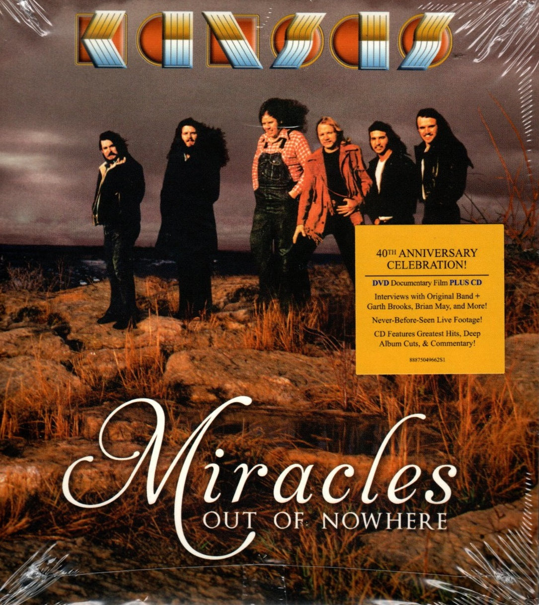 CD + DVD Kansas ‎– Miracles Out Of Nowhere