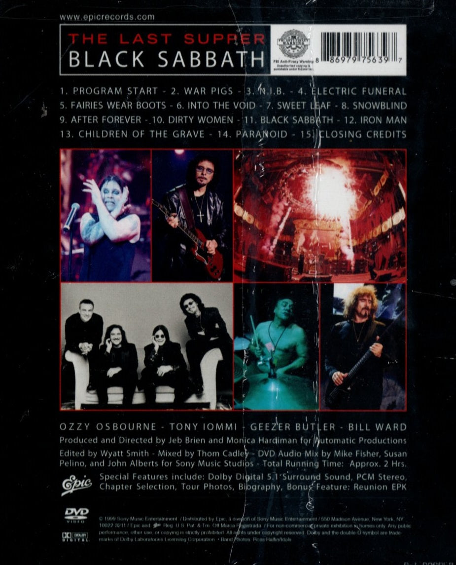 DVD Black Sabbath – The Last Supper