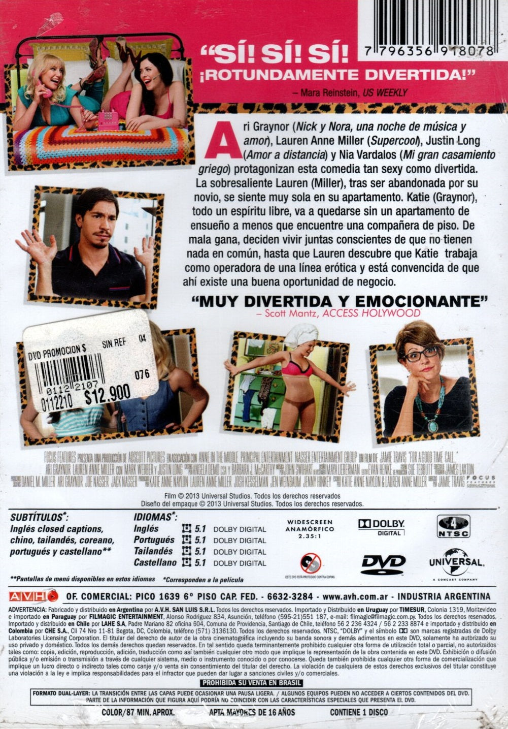 DVD LLAMAME QUE TE ATIENDO