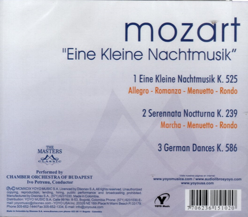 CD Mozart - Eine Kleine Nachtmusik