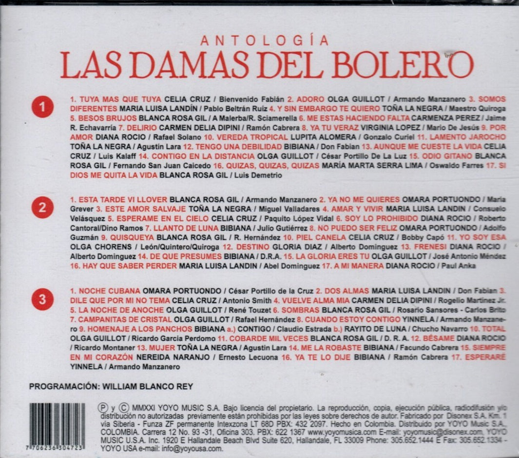 CDX3 Antologia - Las Damas Del Bolero